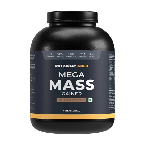 Nutrabay Gold Series Mega Mass Gainer Weight Gainers/Mass Gainers