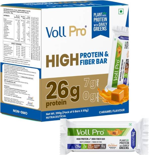 Voll Pro Plant Protein Bar with Daily Greens - High Protein & Fiber- Delicious Nutrient Energy Bars