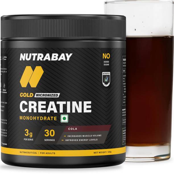 Nutrabay Gold Micronized Creatine Monohydrate, Pre/Post Workout, Flavoured Amino Acid Creatine
