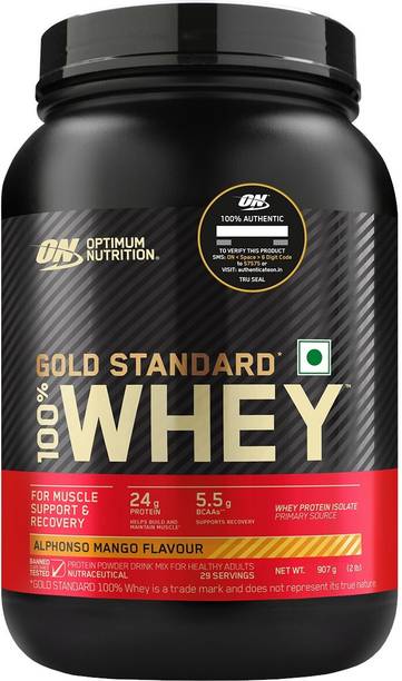 Optimum Nutrition (ON) Gold Standard 100% Whey Protein Powder - Primary Source Isolate Whey Protein