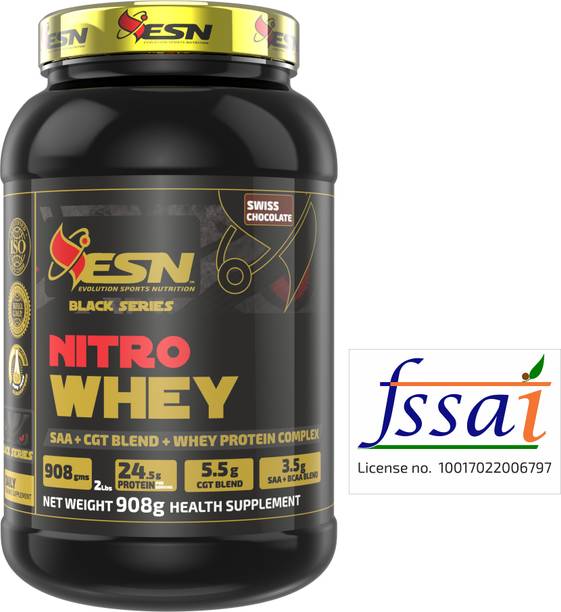 ESN (Evolution Sports Nutrition) Nitro Whey, 24.5g Protein, 5.5g creatine, Increase strength & performance Whey Protein