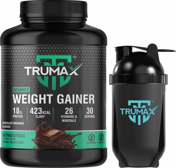 TRUMAX Advance Weight Gainer 3.0kg with Shaker, Concentrate Protein Vitamins & Minerals Weight Gainers/Mass Gainers