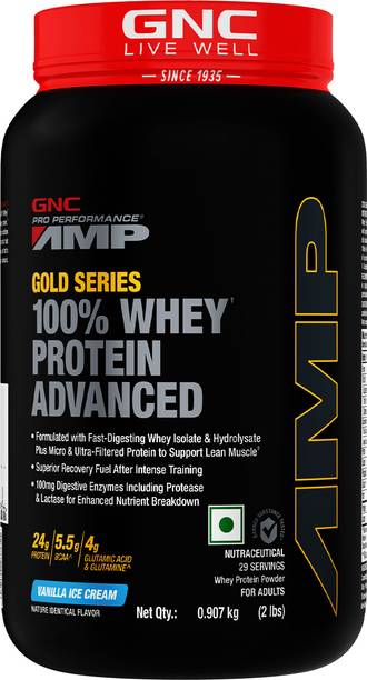 GNC AMP Gold Series 100% Whey Protein Advanced Whey Protein