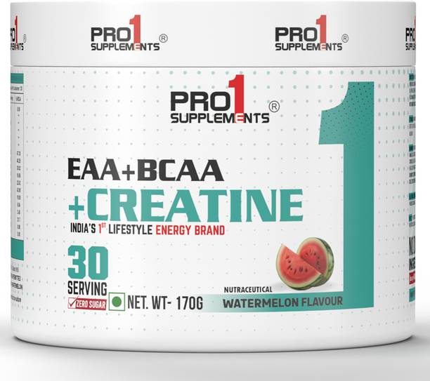 Pro1 Supplements EAA+BCAA+Creatine Supplement for Men and Women Pre Workout