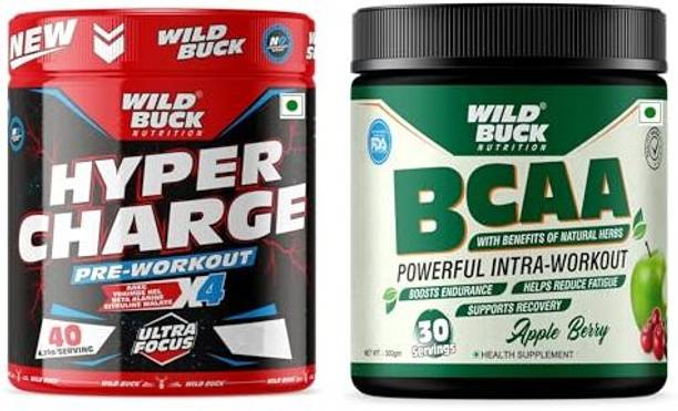 WILD BUCK Aminos With Herbs Power To Delay Muscle Fatigue & Pre Workout For Insane Energy BCAA