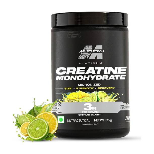 Muscletech Platinum Creatine Monohydrate Micronized Powder | 3 g Creatine per Serving Creatine