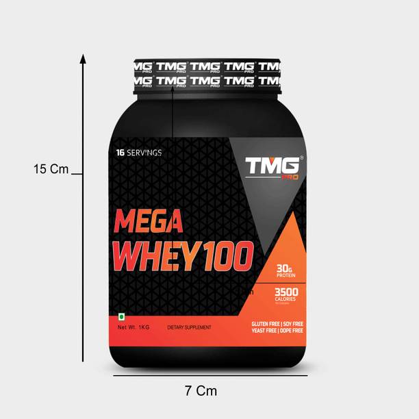 TMGPRO MEGA WHEY 100-1KG Weight Gainers/Mass Gainers