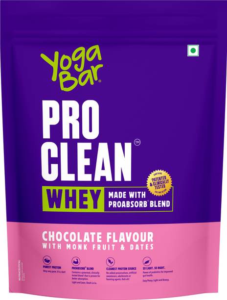 Yogabar Whey Protein Isolate + Concentrate|Chocolate 680g|25g Protein per Scoop|1.5lbs Whey Protein