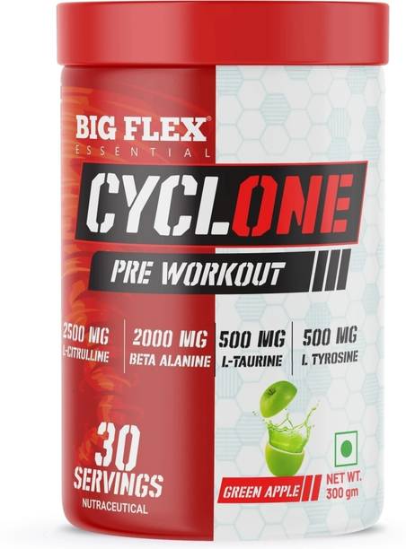 Bigflex Essential Cyclone Pre-workout for Muscle Pumps | 30 Servings | BCAA