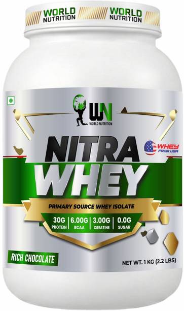 WN WORLD NUTRITION Nitra Whey Isolate with 30g Protein Whey Protein