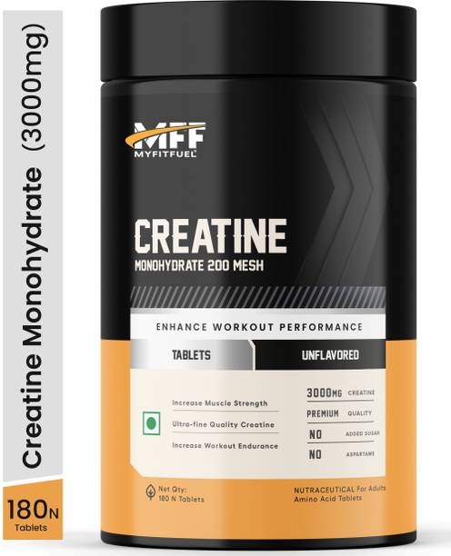 MyFitFuel Creatine Monohydrate 200 Mesh, 180 Capsule (3000mg) Creatine
