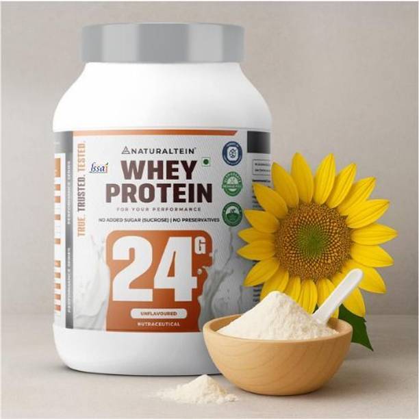 NATURALTEIN Natural Max Unflavored Protein | No Added Sugar | Whey Protein