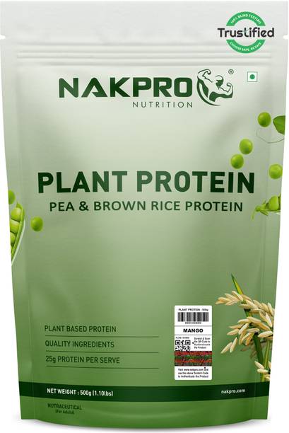 Nakpro Plant protein powder | Pea & Brown rice Blend | 25g Pro | Plant-Based Protein