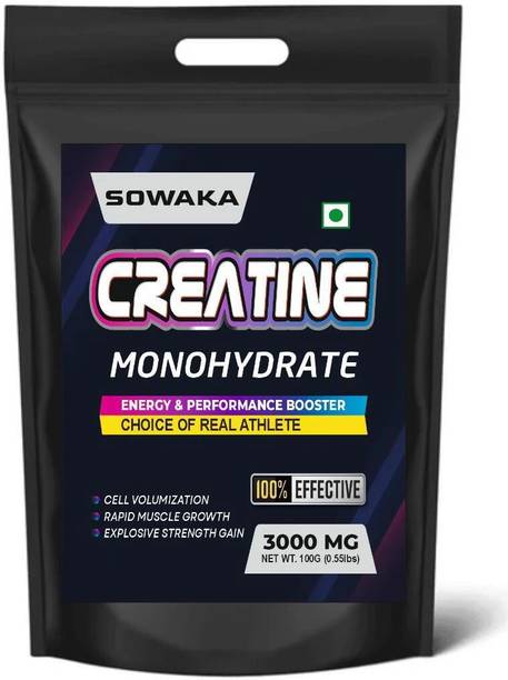 SOWAKA Creatine Monohydrate Unflavoured |Boosts Strength, Endurance & Muscle Recovery | Creatine
