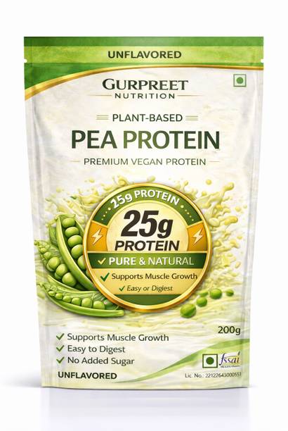 Gurpreet Nutrition Plant-Based Pea Protein Powder / Easy to Digest / Muscle Support Protein Shake
