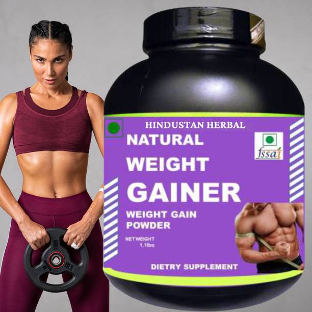 hindustan herbal Natural Weight Gainer, Weight Gain Protein ,Flavor Chocolate Plant-Based Protein