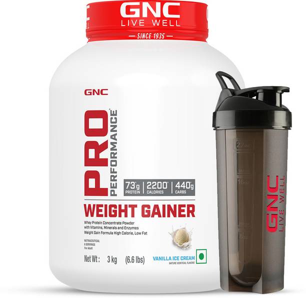 GNC Pro Performance Weight Gainer & Black shaker Weight Gainers/Mass Gainers