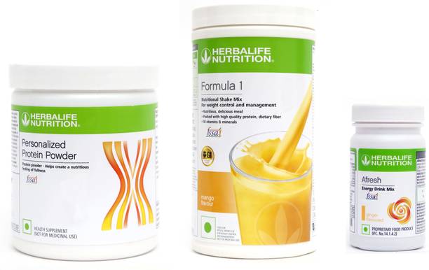 HERBALIFE FORMULA 1 MANGO (500g) + Protein POWDER (200g) + AFRESH GINGER (50g) Protein Shake