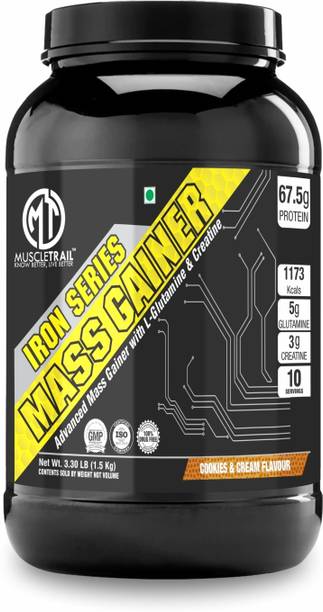 Muscle Trail Iron Series | 586 Kcals | 33.75g Protein | 98.25g Carbs Weight Gainers/Mass Gainers
