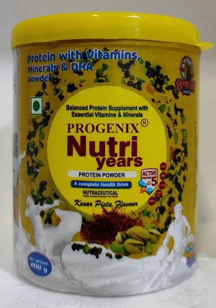 Progenix NUTRI YEARS DHA PROTEIN POWDER WITH 5 ACTIVE PROTEINS FOR BRAIN,MUSCLE,BONES Protein Blends
