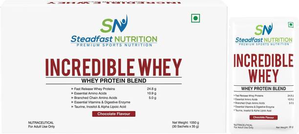Steadfast NUTRITION Incredible Whey Protein|24.8g Isolate & Concentrate Fast release Protein Powder Whey Protein