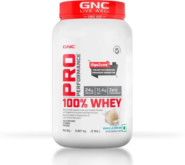 GNC Pro Performance 100% Whey Protein Powder वे प्रोटीन