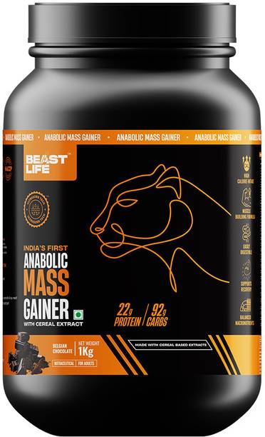 BeastLife High Protein Gainer - No Maltodextrin Weight Gainers/Mass Gainers