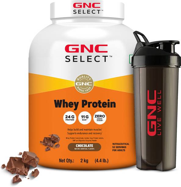GNC 100% Whey Protein Powder With Free Shaker Whey Protein