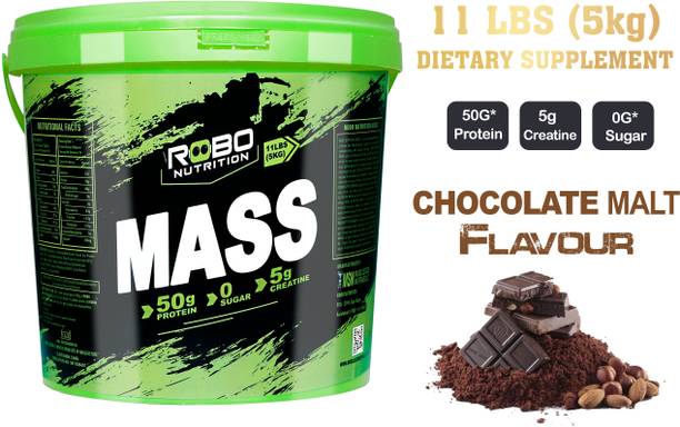 ROBONUTRITION MASS GAINER HIGH PROTEIN POWDER 11lbs Weight Gainers/Mass Gainers