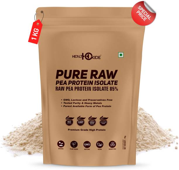 HEALTHOXIDE Pea Protein Isolate 85%, Unflavored, Vegan, Gluten-Free, Sugar Free Plant-Based Protein