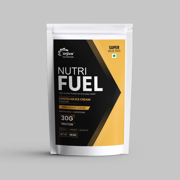 Urjiva NUTRITION Nutri Fuel Protein Powder Zero Sugar American Ice Cream Flavor Protein Shake