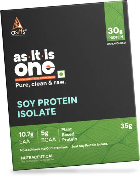 AS-IT-IS Nutrition One Soy Protein Isolate, Unflavored & Unsweetened - Plant Based Protein Plant-Based Protein