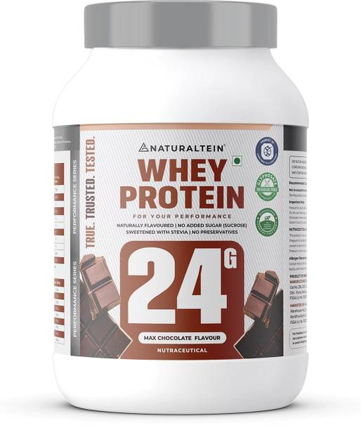 NATURALTEIN Natural Max Protein | No Added Sugar | Sweetened with Stevia | Whey Protein