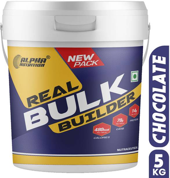 ALPHA NUTRITION Real Bulk Builder, For Fast Weight & Muscle Gain Weight Gainers/Mass Gainers