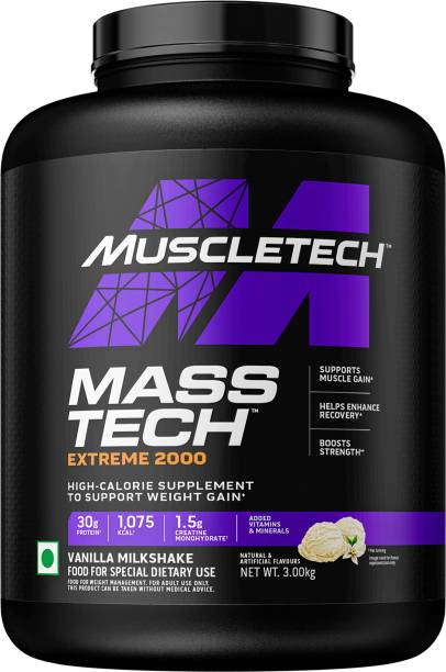 Muscletech MassTech Extreme 2000 with Protein+ Creatine + Vitamins and Minerals Weight Gainers/Mass Gainers