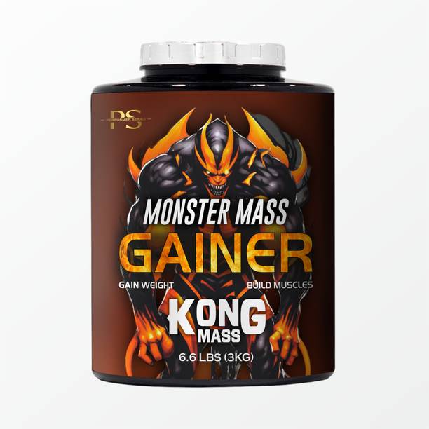 PERFORMER SERIES Monster Mass Gainer Kong Mass for Build Muscles high calories 1020 3kg /6.6 lbs Weight Gainers/Mass Gainers