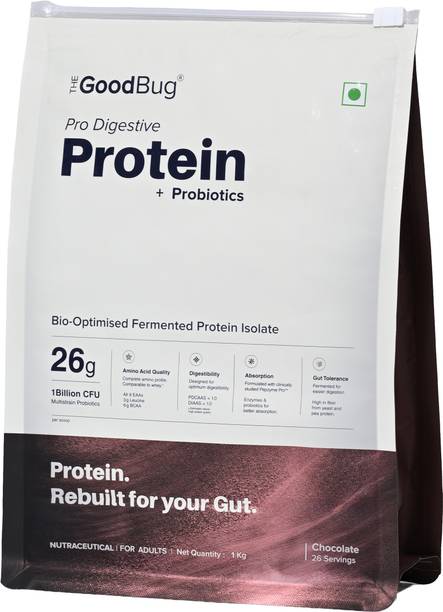 The Good bug Pro Digestive Protein | 26g Protein Per Serving | Fermented Pea & Yeast Isolate Yeast Protein