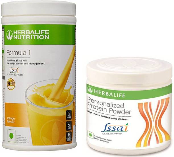 HERBALIFE Nutrition Combo Mango Shake Mix & Personalized Protein 200 GM Protein Blends
