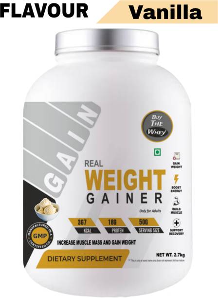 BUY THE WHEY Real Weight Gainer | Lab Tested | 100% Pure Gainer Weight Gainers/Mass Gainers