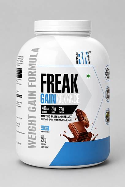 PROTEINFARM Freak Gain ADVANCE Weight Gainer - Chocolate Flavour -2KG, Weight Gainers/Mass Gainers