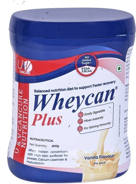 wheycan plus Complete Nutrition for Adults with High Protein and 11 immunity nutrients BCAA