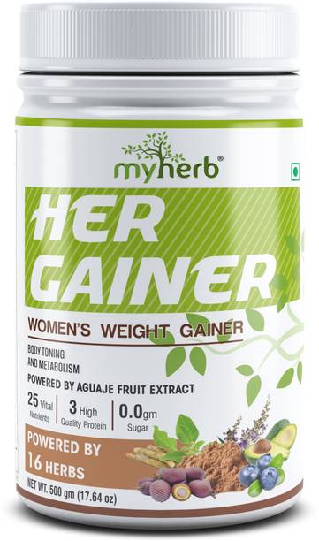 MYHERB Women’s Weight Gainer,Her Gainer,(Body Weight & Muscle Gain) With 16 Herbs Weight Gainers/Mass Gainers