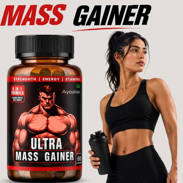 Ayozia Ultra Muscle Support with Protein Amino Acids & Energy Support Weight Gainers/Mass Gainers