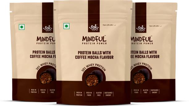 Eat Anytime Protein Balls with Coffee Mocha Flavour | 30% Whey Protein | Gluten Free Energy Bars
