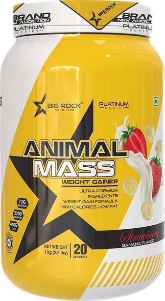 BIG ROCK NUTRITION Animal Mass Weight Gainer Powder for Men and Women Increase Stamina Weight Gainers/Mass Gainers