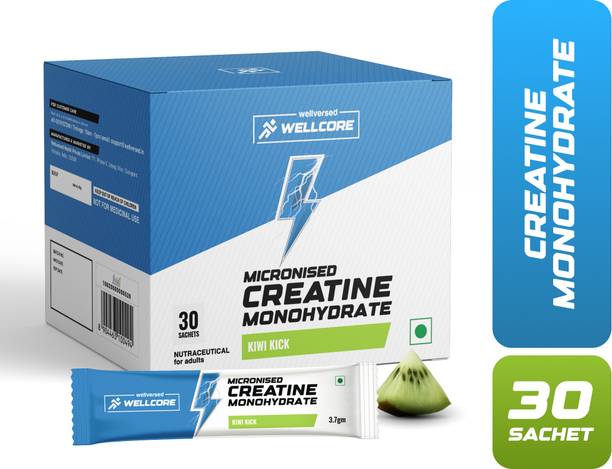 Wellcore Micronised Creatine Monohydrate(30 Sachets) | Lab Tested | Enhanced Absorption Creatine