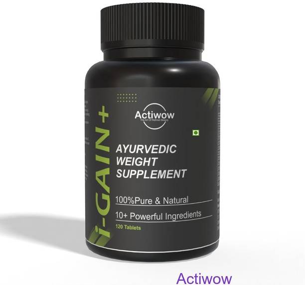 ACTIWOW i-Gain+ I Herbal Protein Gainer I Boosts Muscle & Weight Gain Effectively Weight Gainers/Mass Gainers