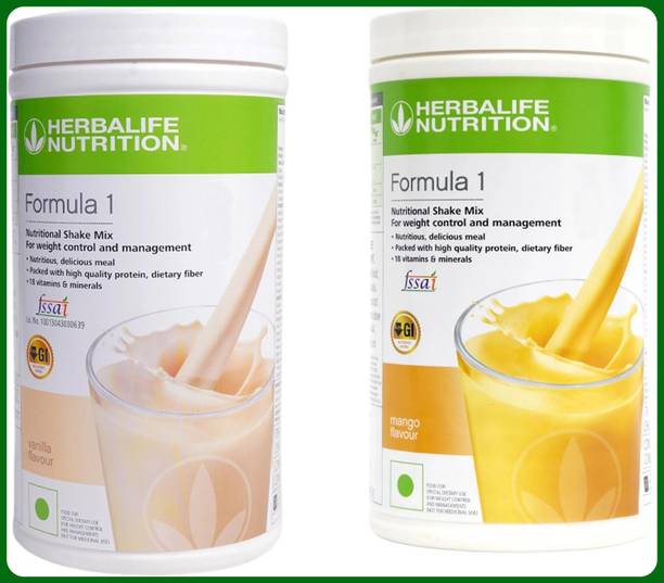 Herbal Nutrition Life Formula 1 Shake Mix- Vanilla Flavor & Mango Flavor For Weight Loss Plant-Based Protein