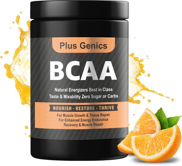 PLUSGENICS BCAA - Increased Energy, Strength, Mental Focus & Powerful Pumps Muscle Growth BCAA