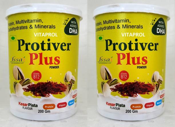 VITAPROL Protiver DHA Protein Powder Vitamin B12 Calcium Iron Energy Health Growth Protein Blends